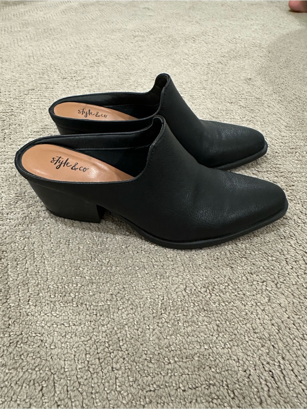 Style & Co heeled mules